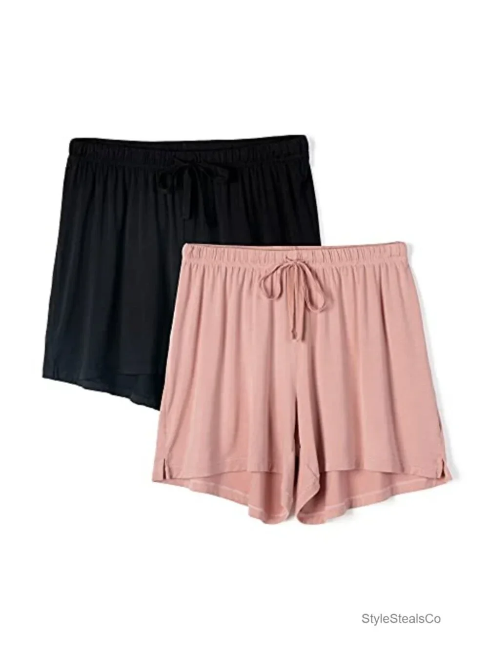 Comfort Boxer Shorts with Pockets - Pajama Lounge Sleep Shorts, Drawstring, 2